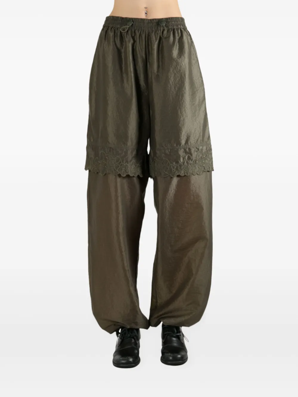 Cecilie Bahnsen Bianca lace-insert trousers | Tapered Pants | Image 2