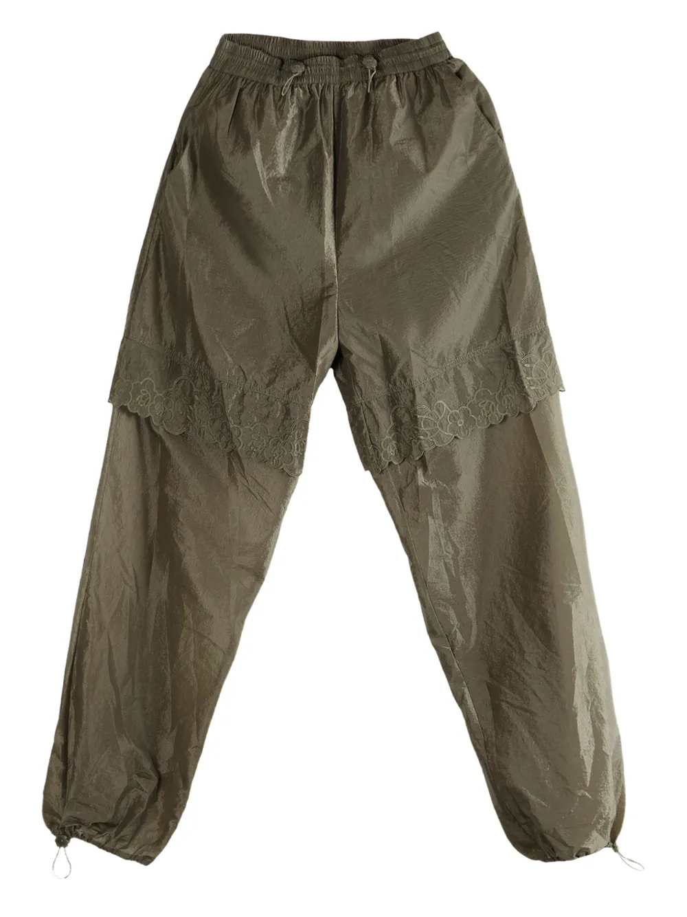 Cecilie Bahnsen Bianca lace-insert trousers | Green | Image 1