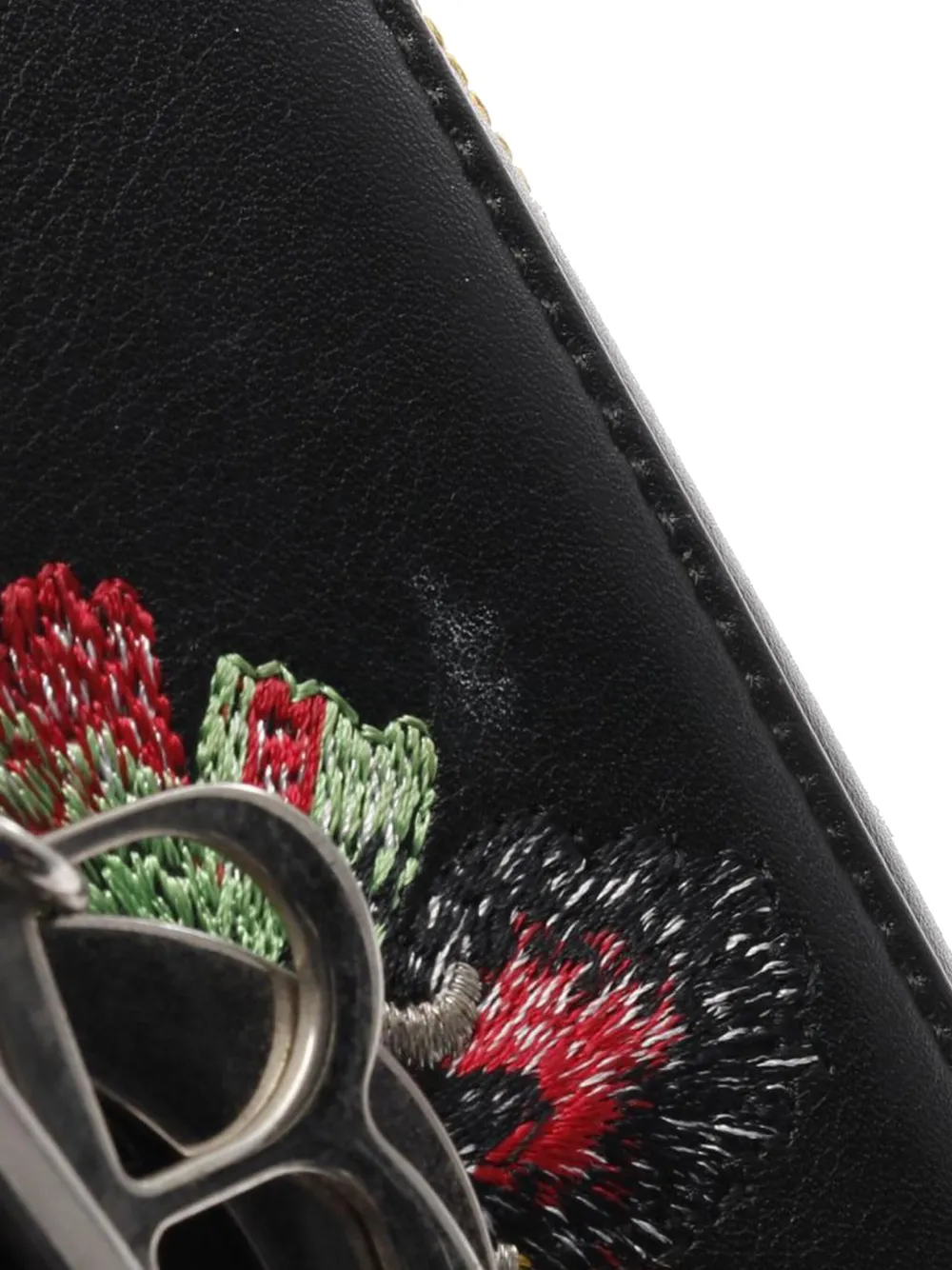 Christian Dior Pre-Owned 2016 Medium Smooth Calfskin Embroidered Beaded Animals Lady Dior satchel | Pre-Owned | Image 2