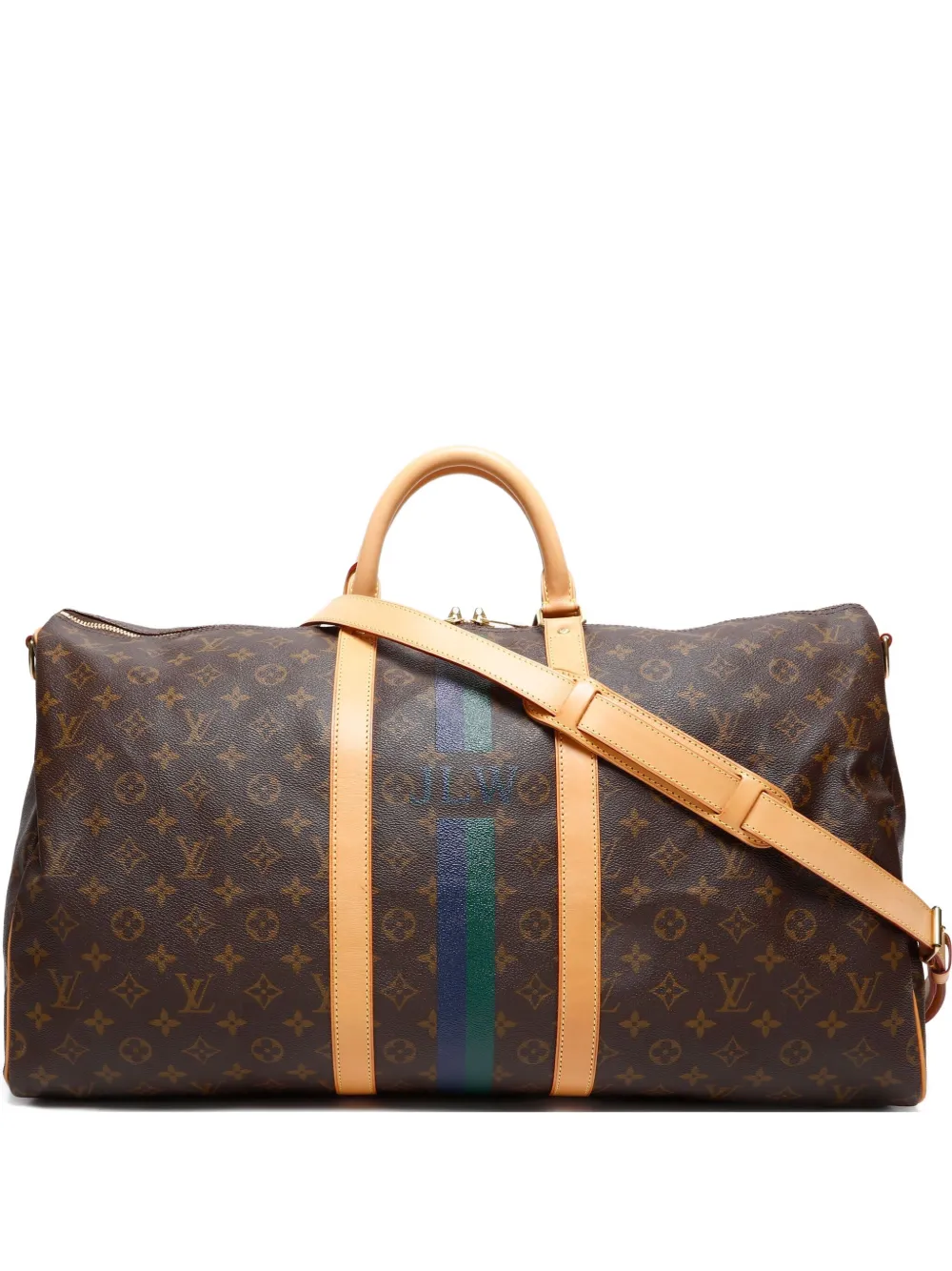 Louis Vuitton Pre-Owned 2012 Monogram Keepall Bandouliere 55 boston Louis Vuitton Pre-Owned 2012 Monogram Keepall Bandouliere 55 boston