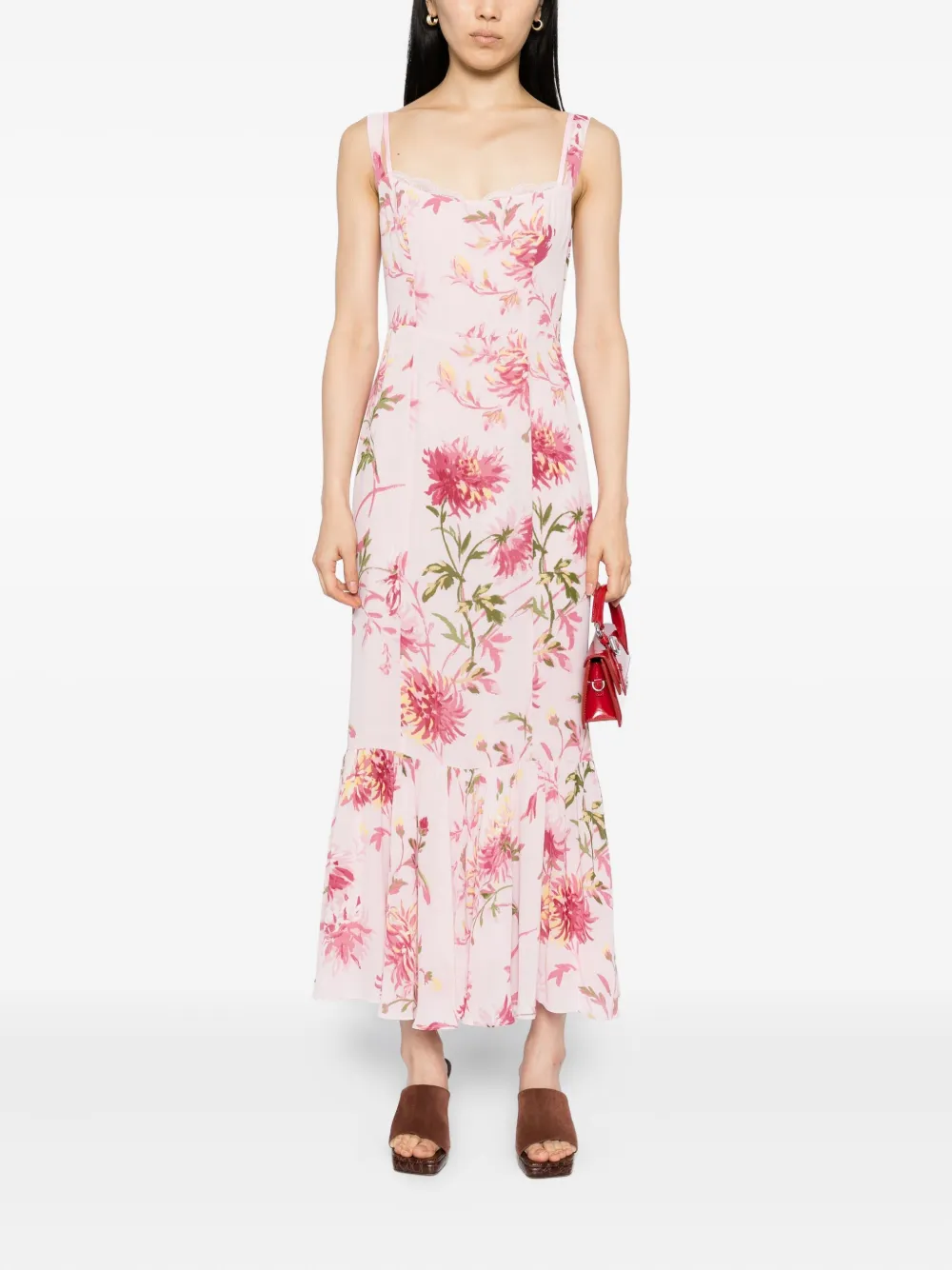 Reformation Irisa jurk - Roze