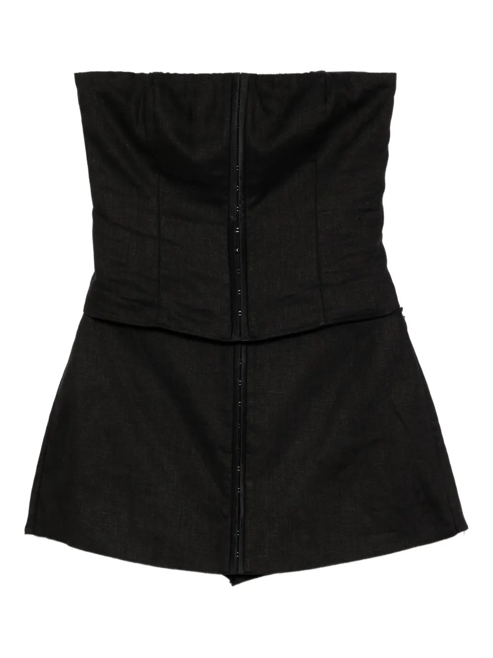 Reformation Sophie Linen Two Piece In Black