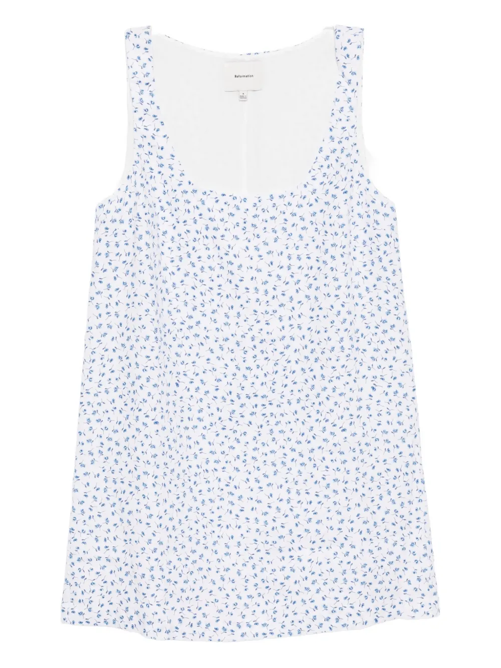 Reformation Hamley Linen Dress In White
