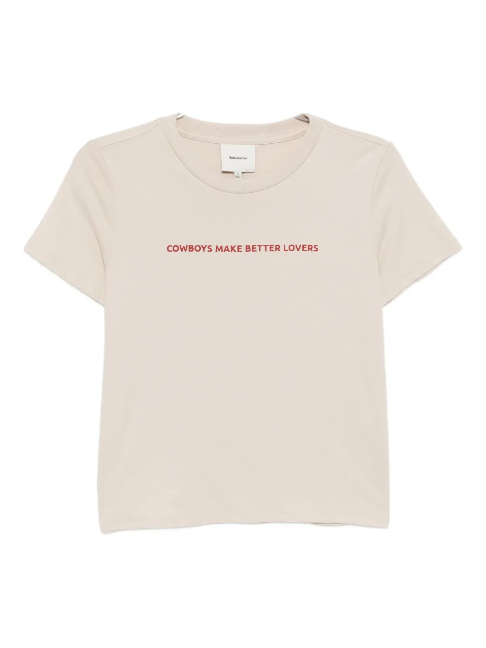 Reformation Klassiek T-shirt Bruin