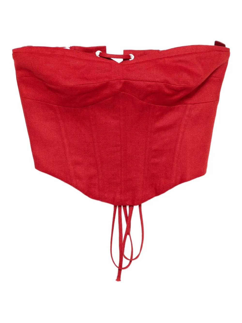 Reformation Pacie linnen top Rood