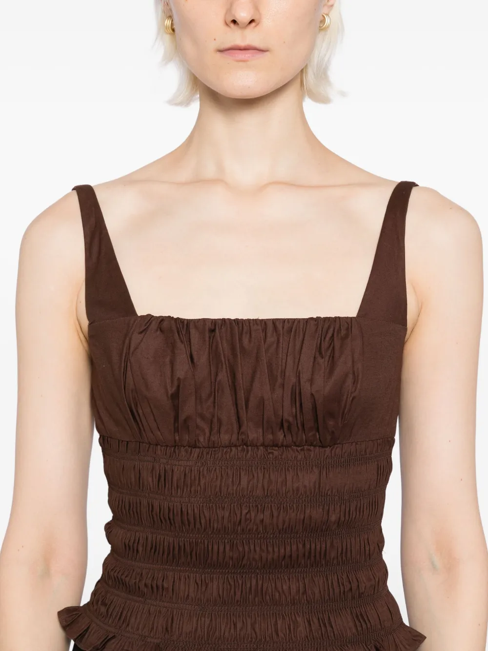 Reformation Jeanette top Bruin