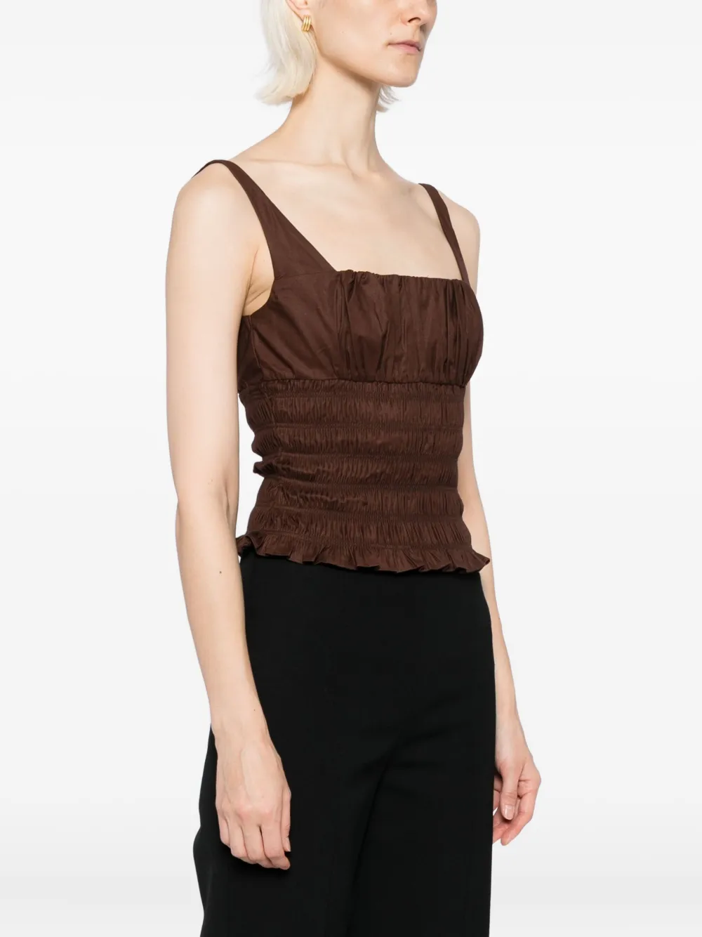 Reformation Jeanette top Bruin