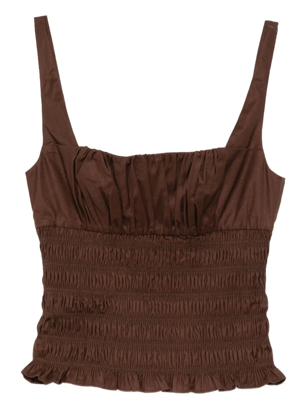 Reformation Jeanette Top In Brown
