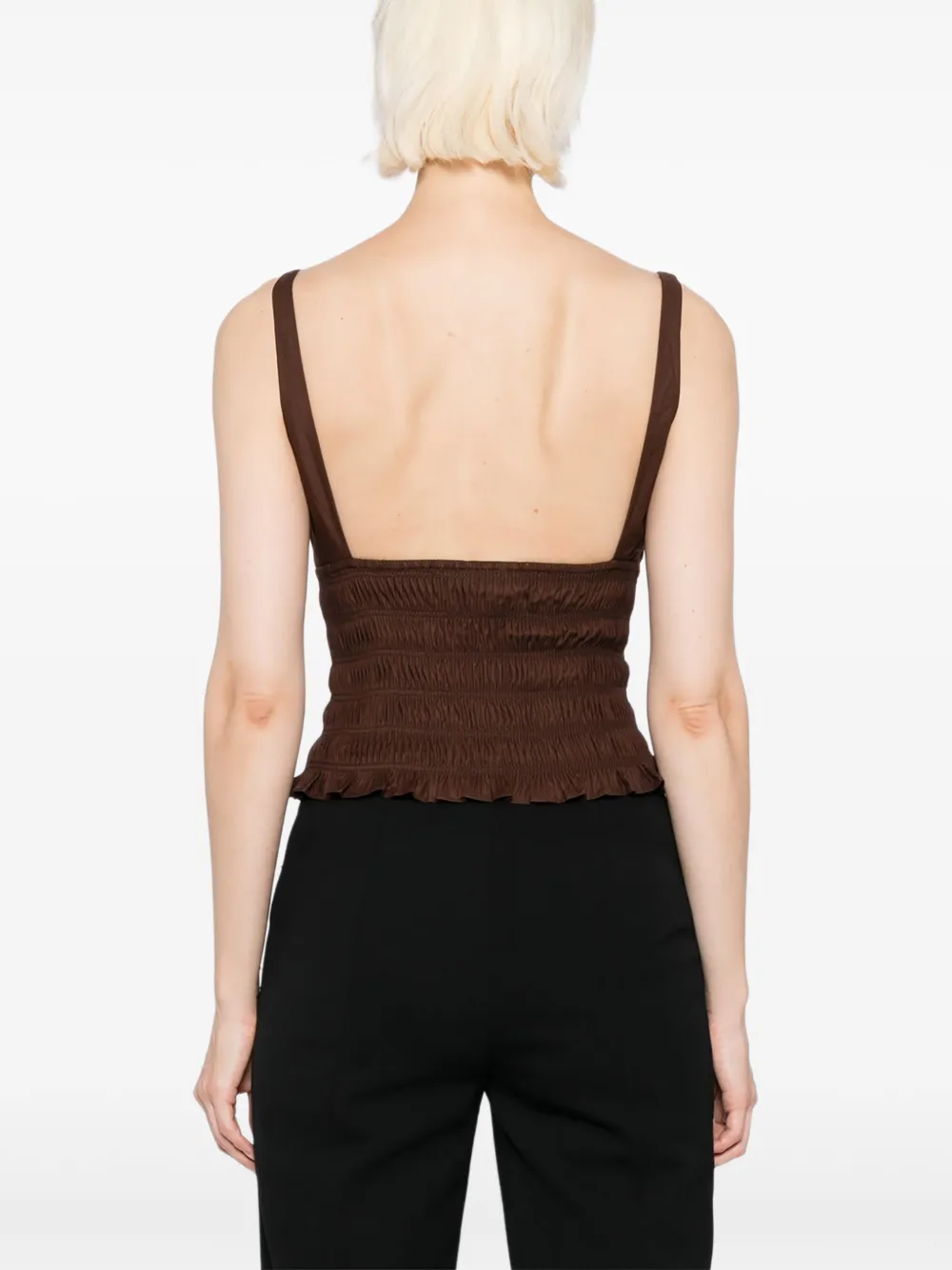 Reformation Jeanette top Bruin
