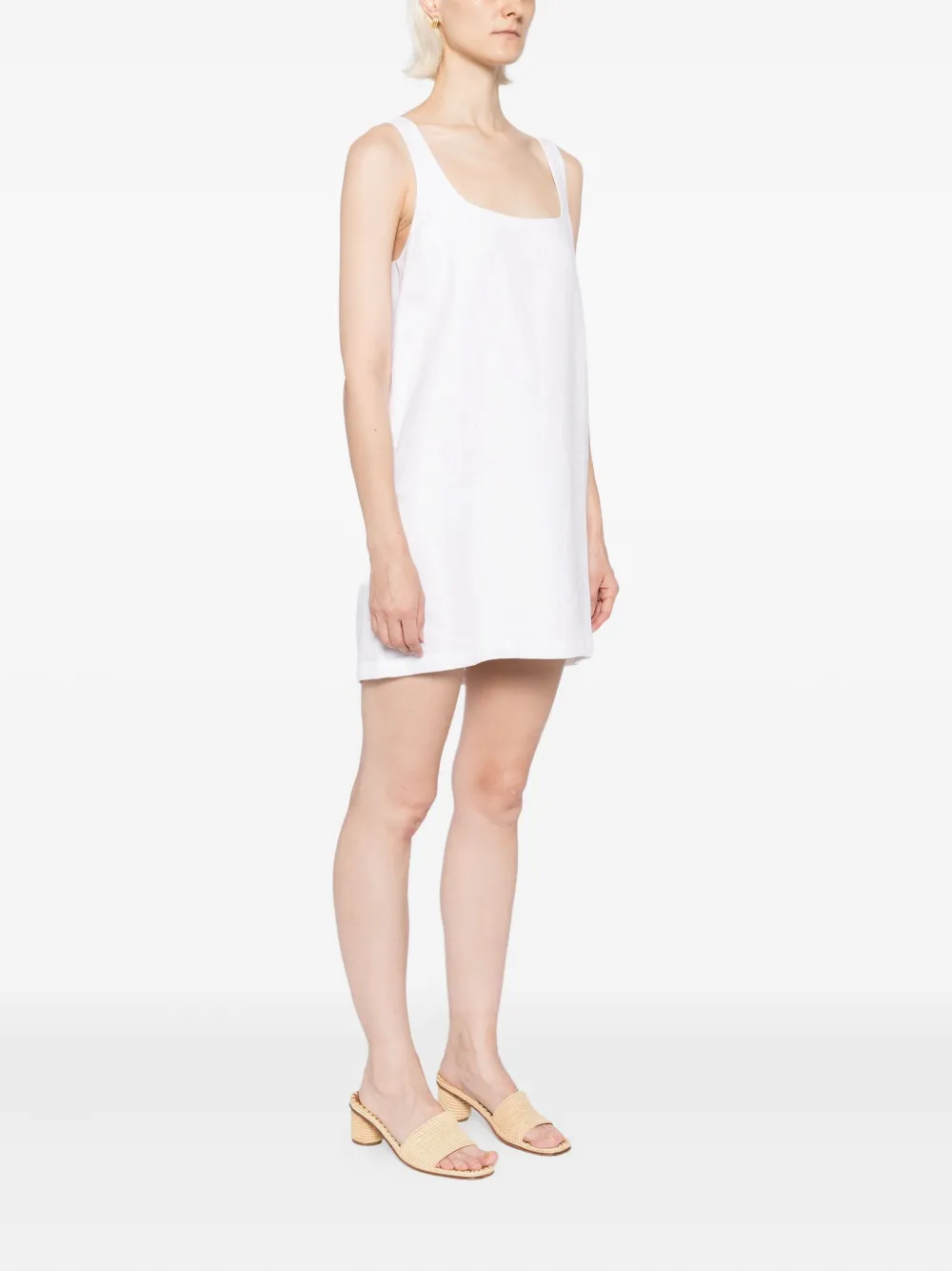 Reformation Hamley linnen jurk Wit