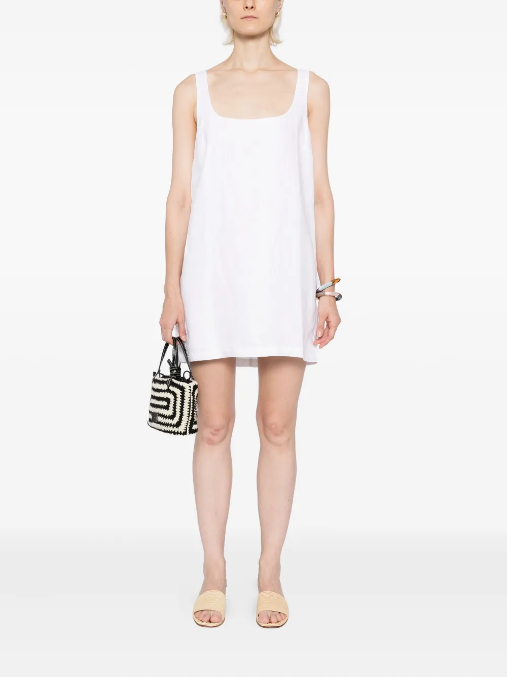 Reformation Hamley linnen jurk - Wit