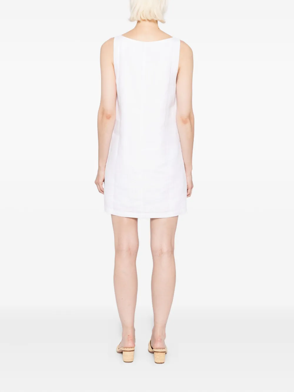 Reformation Hamley linnen jurk Wit