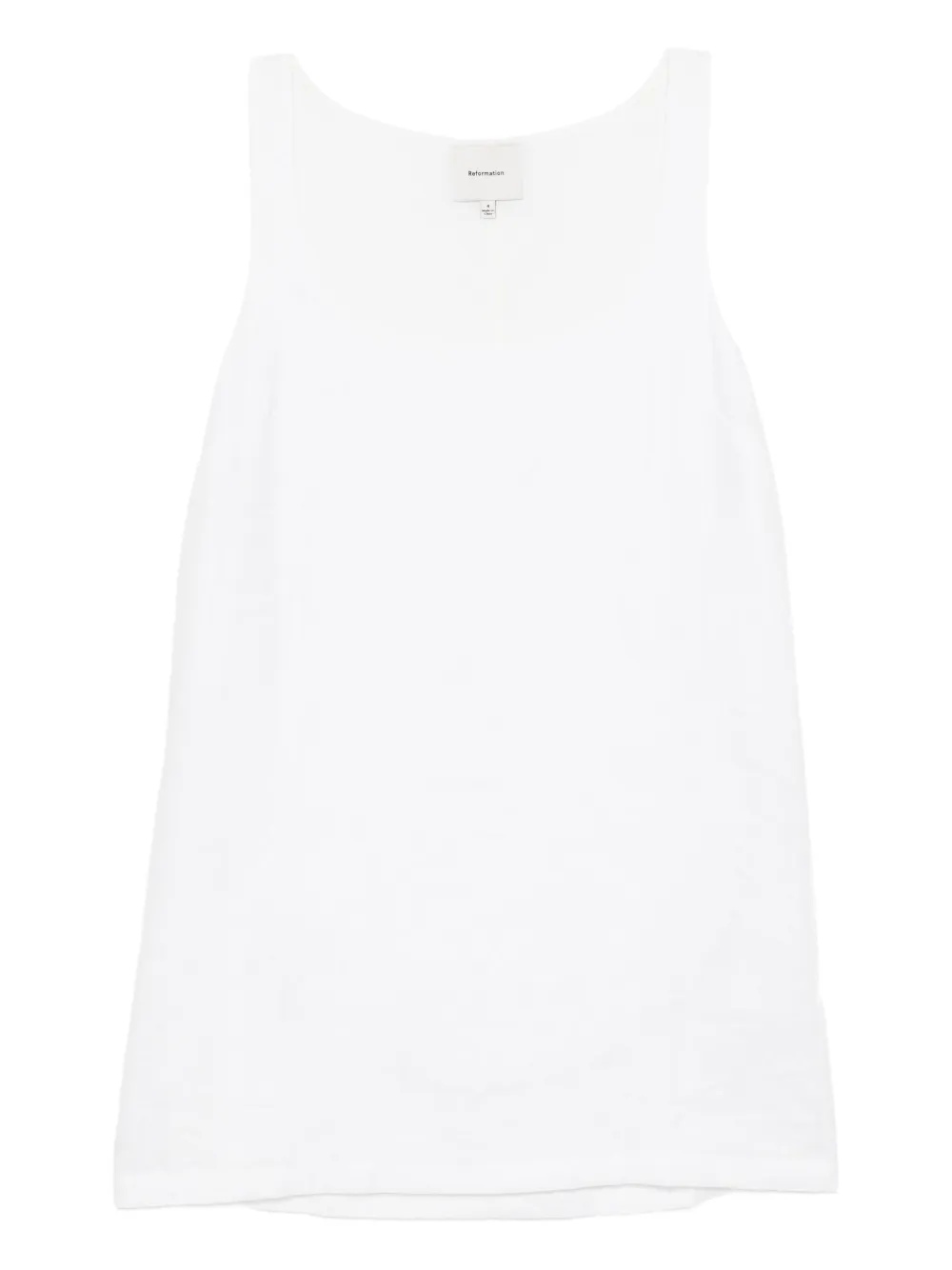 Reformation Hamley Linen Dress In White