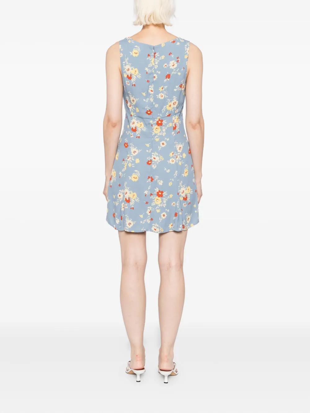 Reformation Cher jurk Blauw