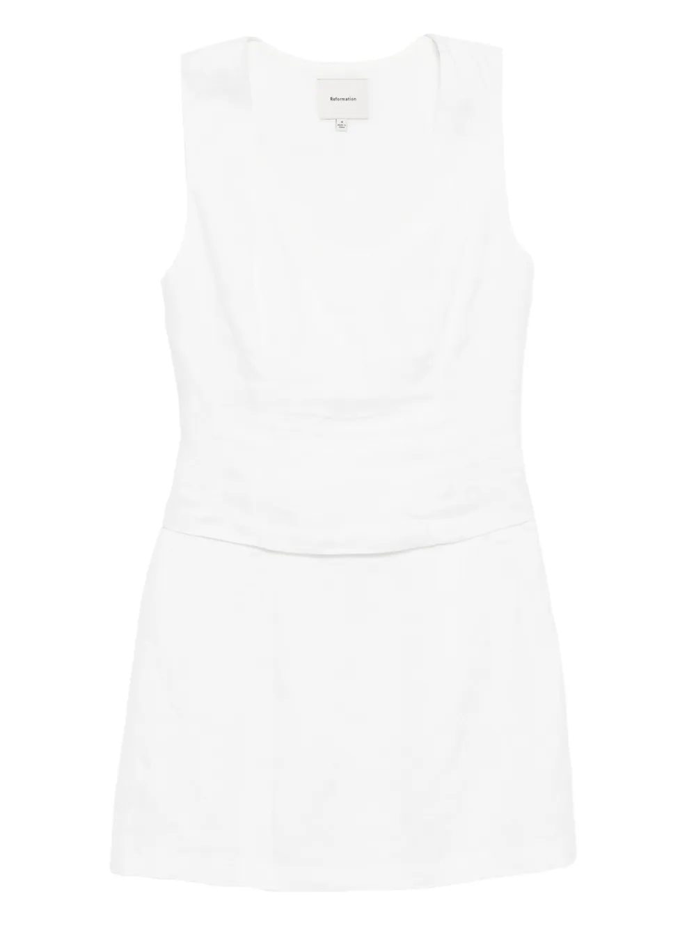 Reformation Lindsey Linen Two Piece In White