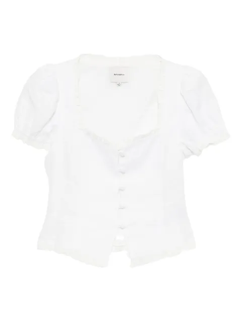 Reformation Rosemary linen top