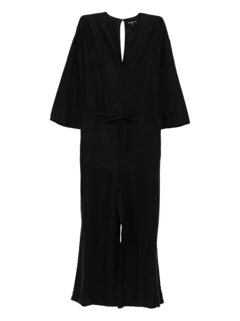 James Perse Belted Linen Jumpsuit