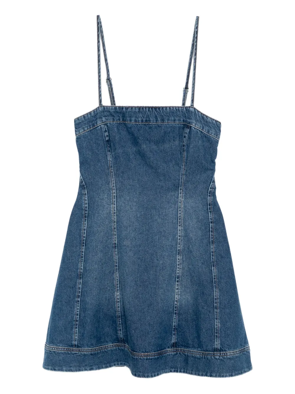 Reformation Elma mini-jurk Blauw