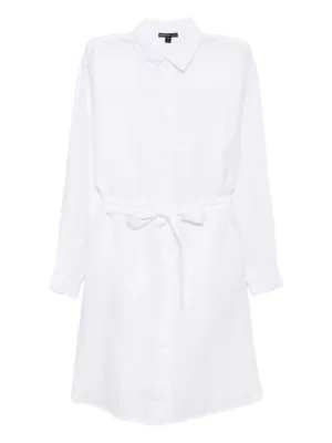 KHAITE Brom Shift Midi Dress | White | FARFETCH