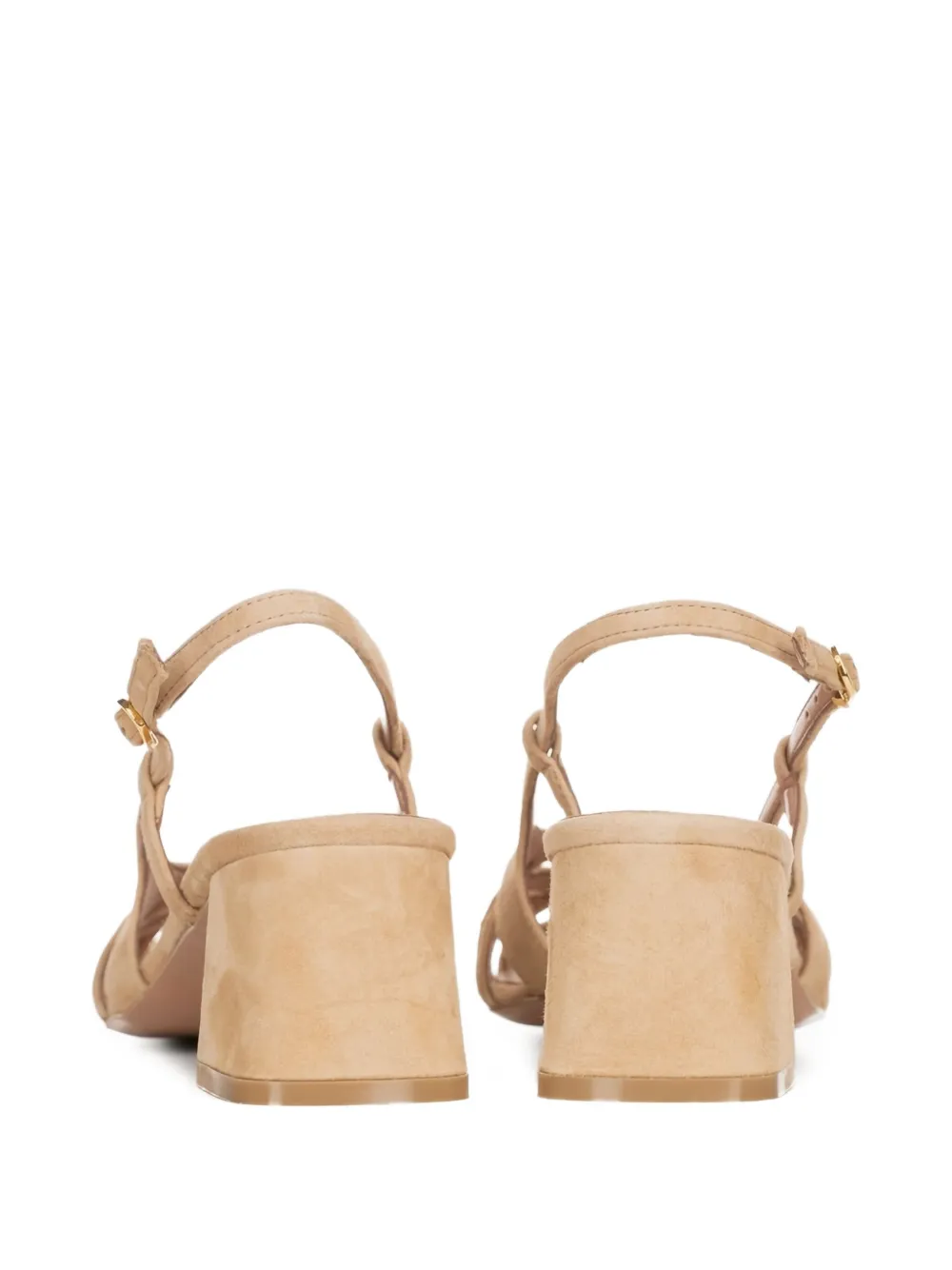 Poche Paris slingback block-heel pumps Neutrals