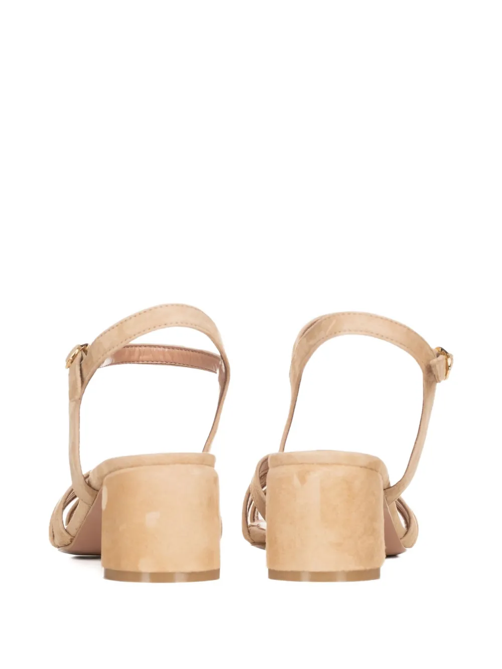 Poche Paris strappy block-heel sandals Neutrals