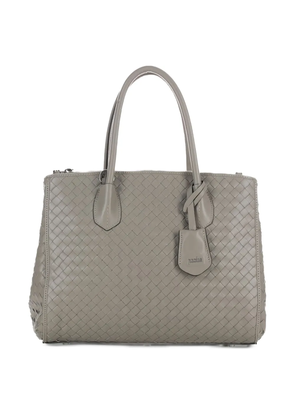 Ambre Torba woven leather tote bag