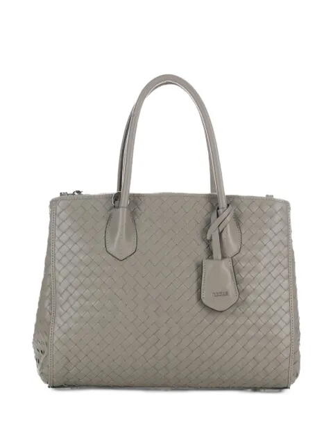 Poche Paris Ambre Torba woven leather tote bag