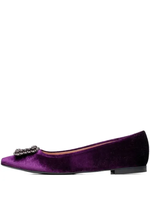 Poche Paris Melanie pointed-toe embellished pumps