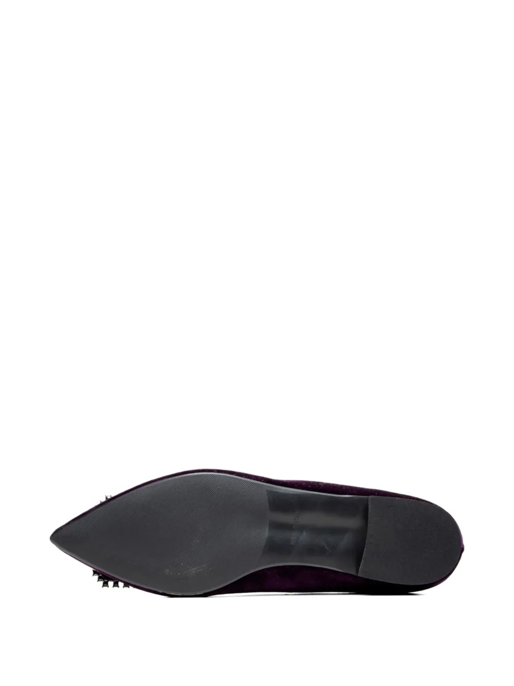 Poche Paris Melanie pointed-toe embellished pumps Purple