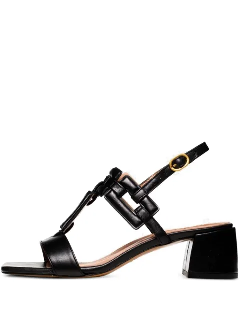 Poche Paris sandalias Valerie con tacón grueso de 50 mm
