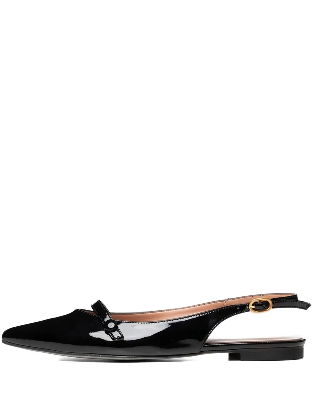 Poche Paris Corinn Slingback Pointed-toe Pumps In Black