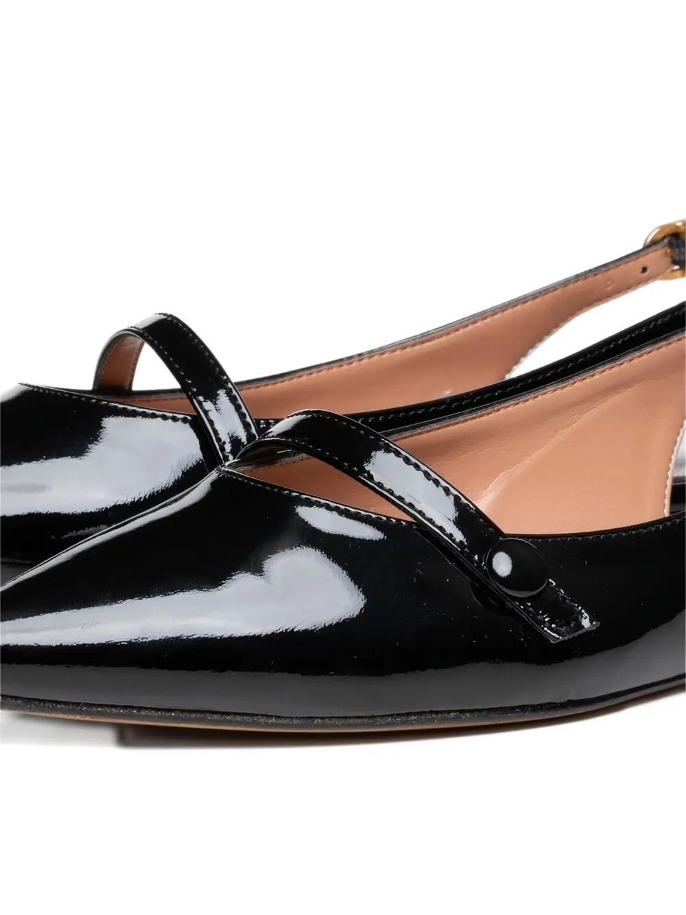 Poche Paris Corinn slingback pointed-toe pumps Black