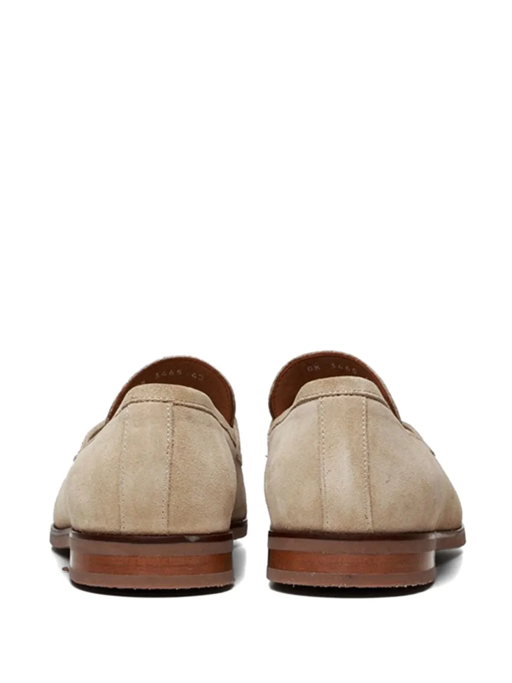 Poche Paris penny suede loafers Neutrals