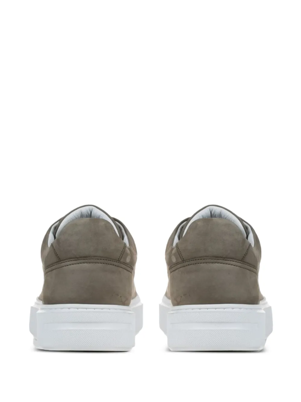 Poche Paris perforated suede sneakers Grey