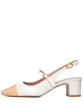 Poche Paris Elodie two-tone pumps - White