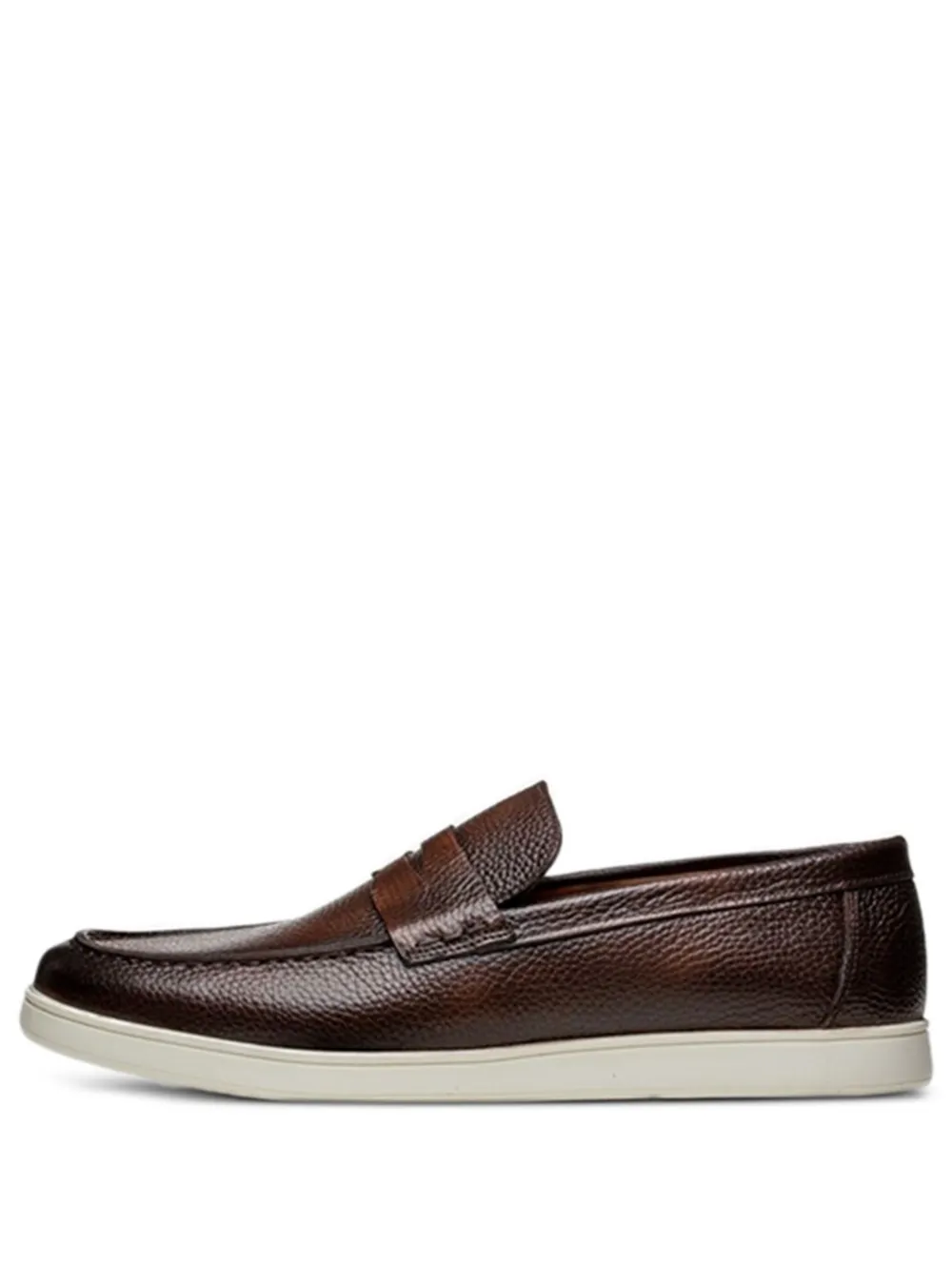 Poche Paris Julien penny-strap leather loafers Brown