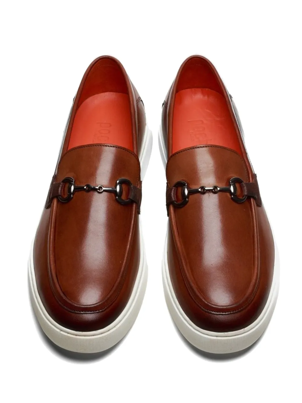 Poche Paris Axel horsebit-detail leather loafers Brown
