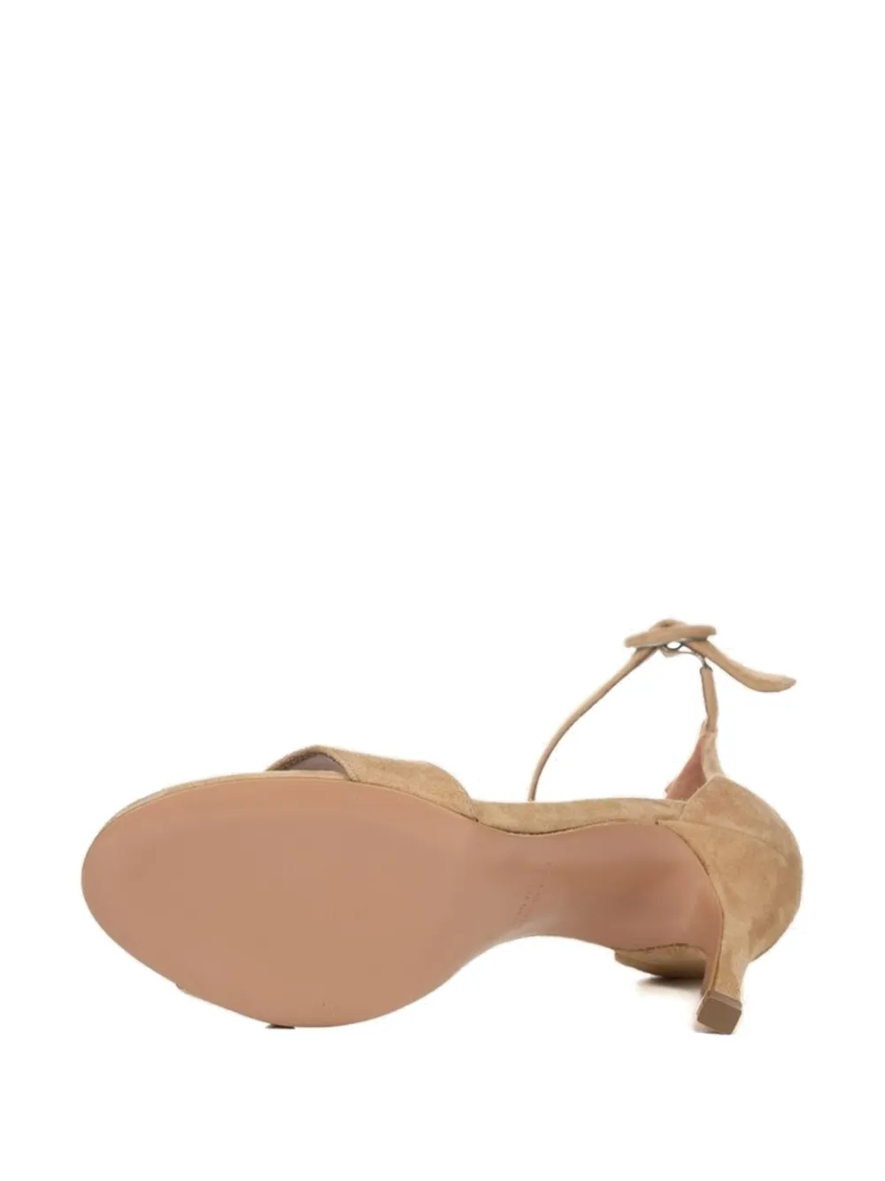 Poche Paris ankle-strap suede sandals Neutrals