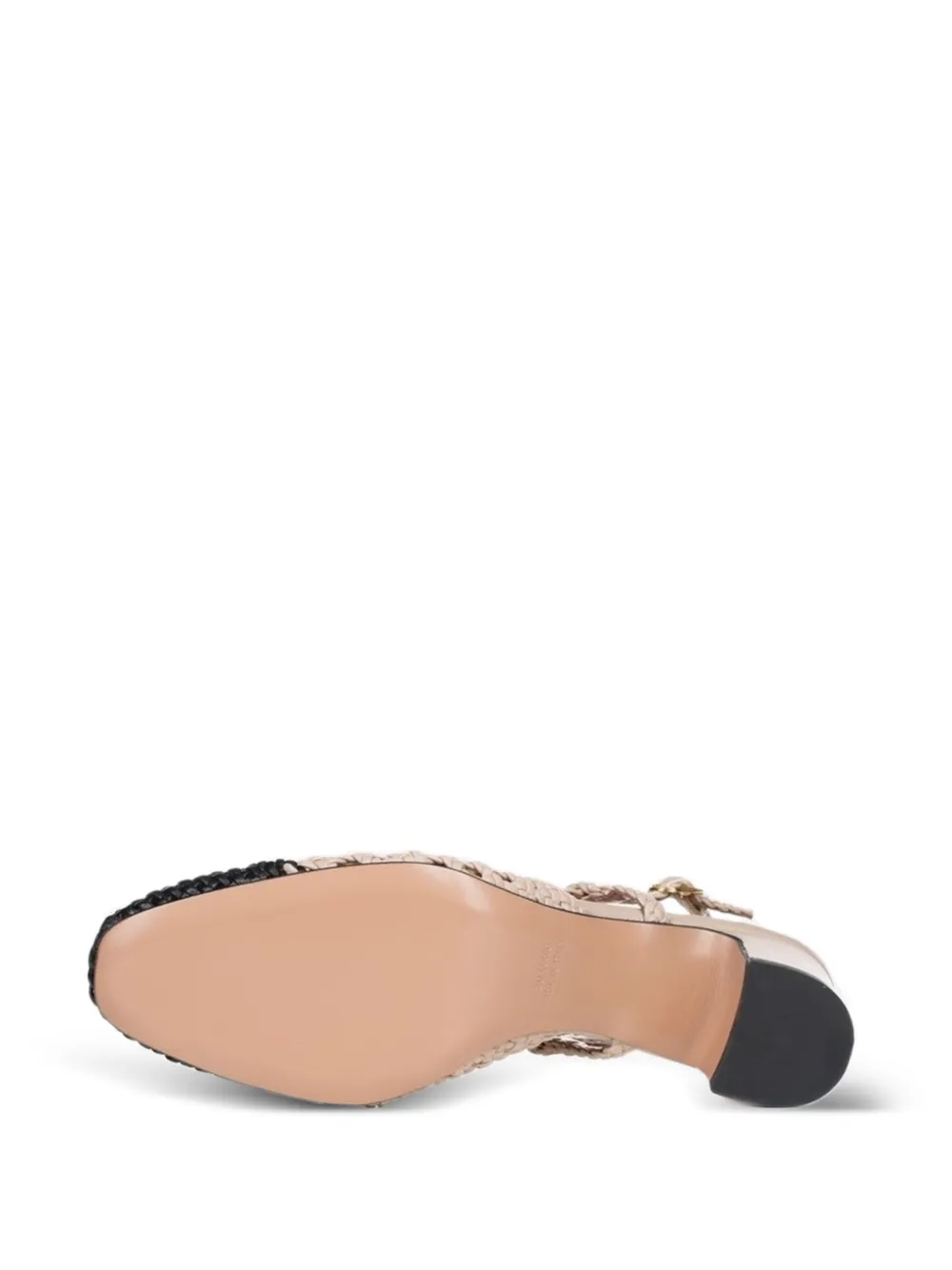 Poche Paris braided slingback sandals Neutrals