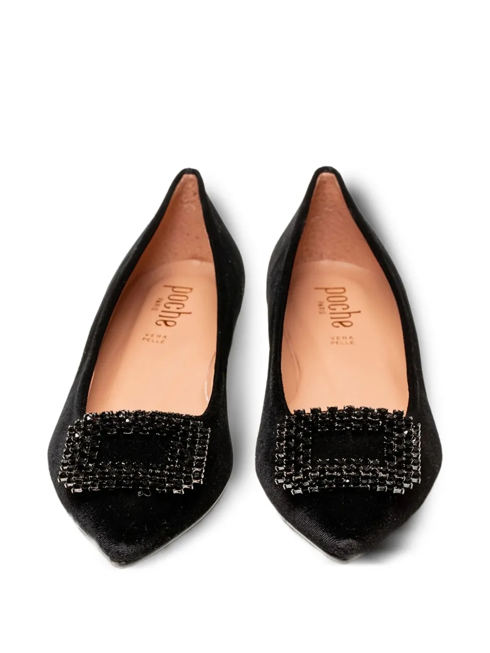 Poche Paris Cipele embellished pointed-toe pumps Black
