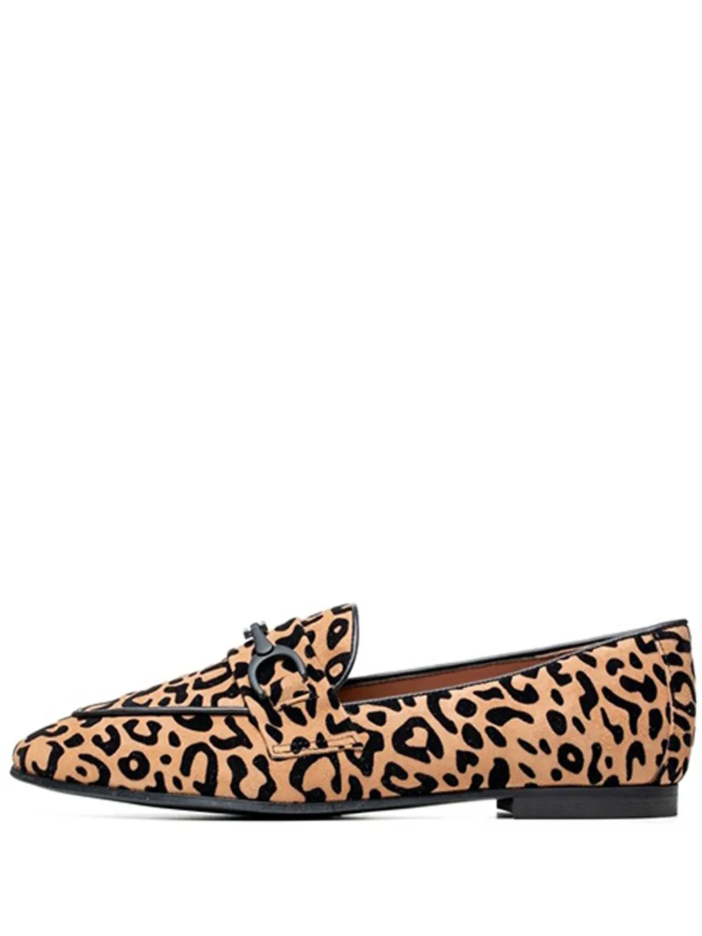Poche Paris Leopard-print Buckle Loafers In Brown