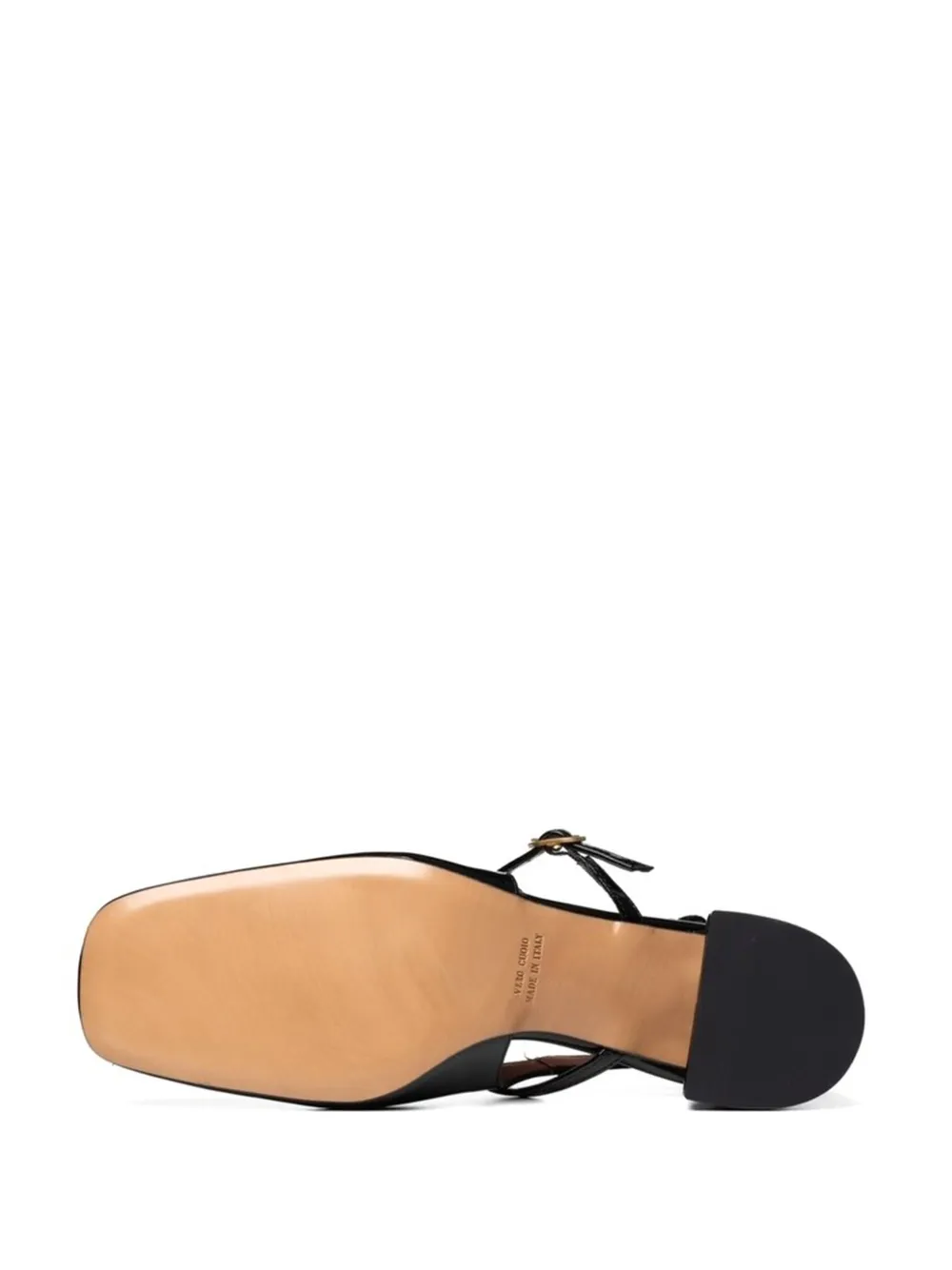 Poche Paris buckled block-heel pumps Black
