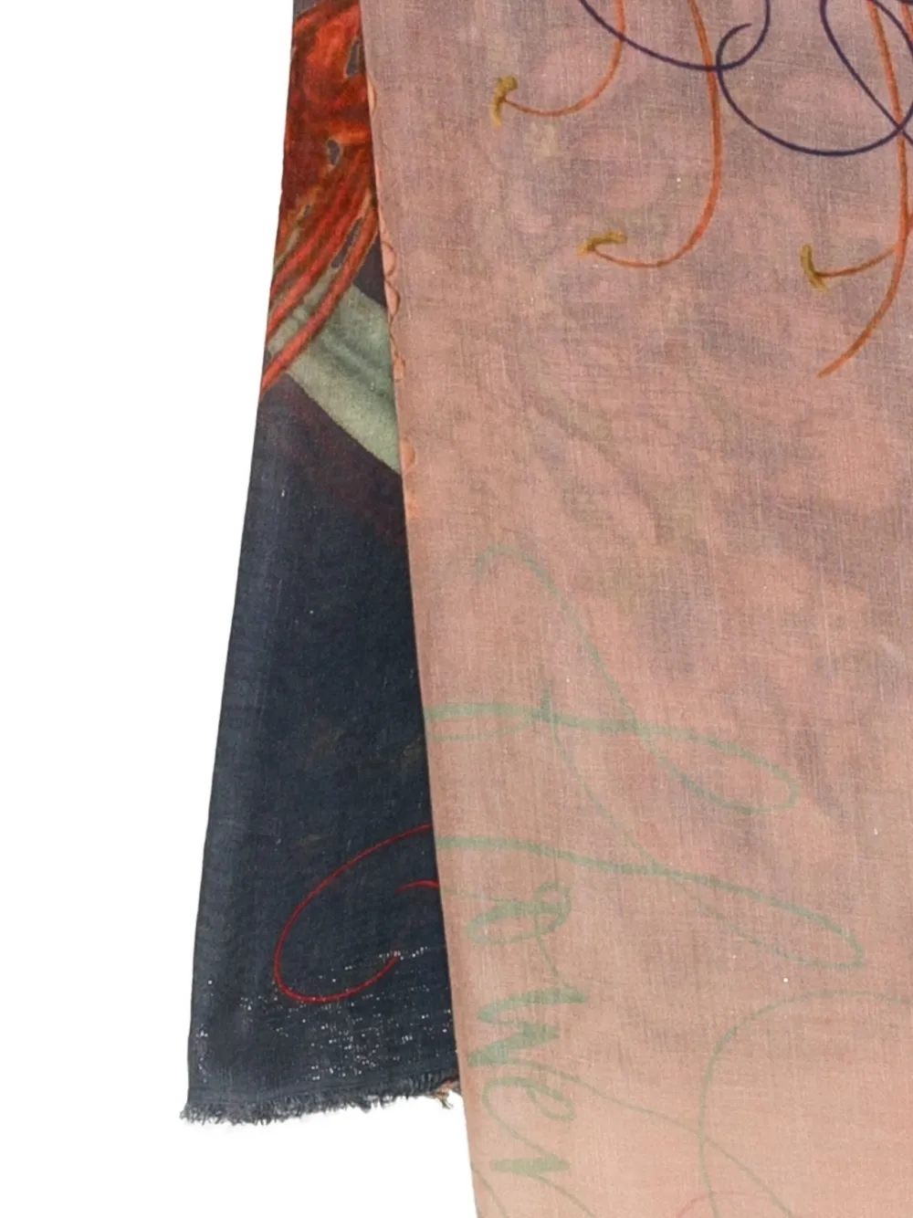 Faliero Sarti Flowers Feel scarf Blauw