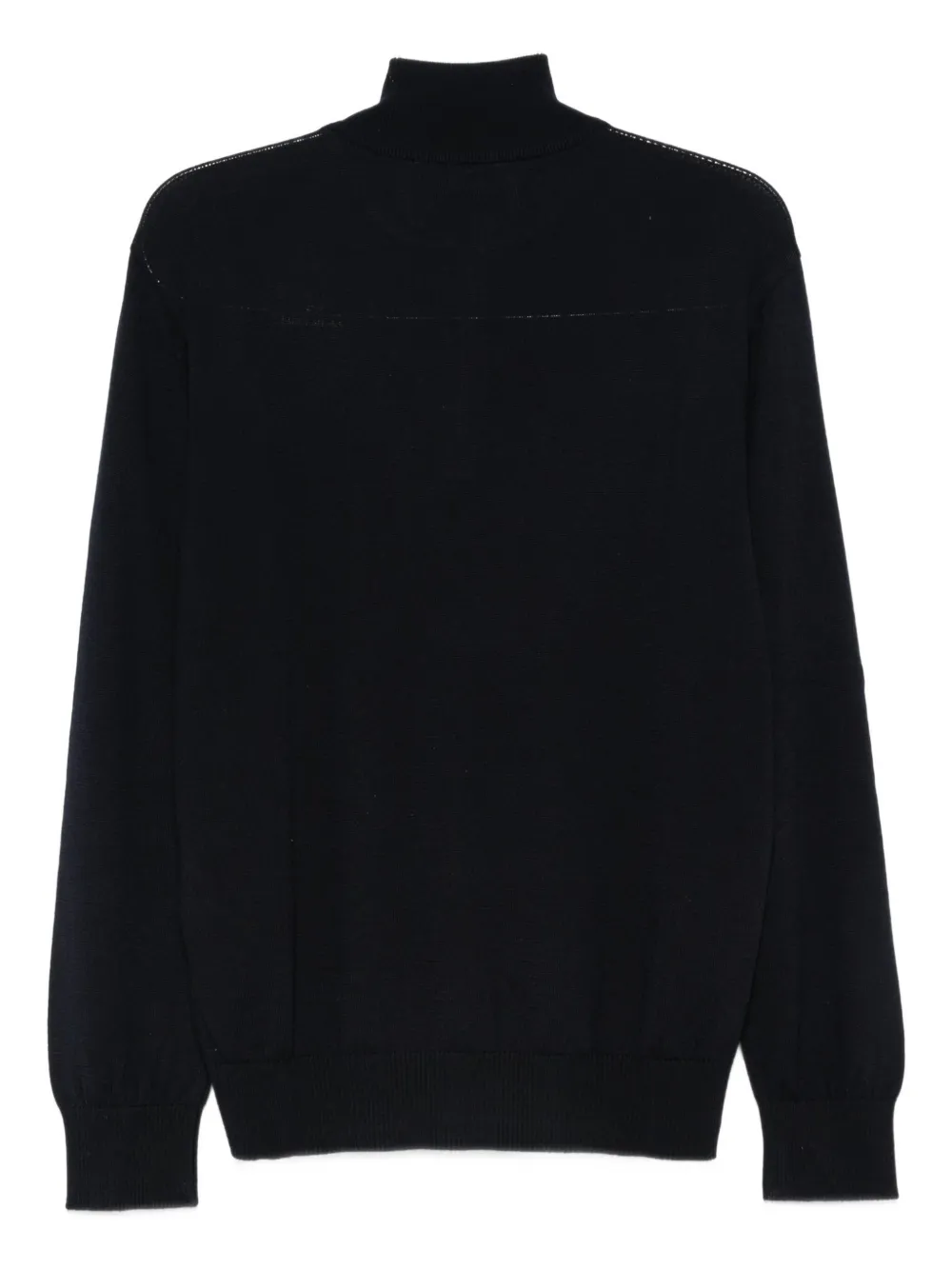 Paul & Shark Maglia Mezza Zip In Cotone E Cashmere In Black