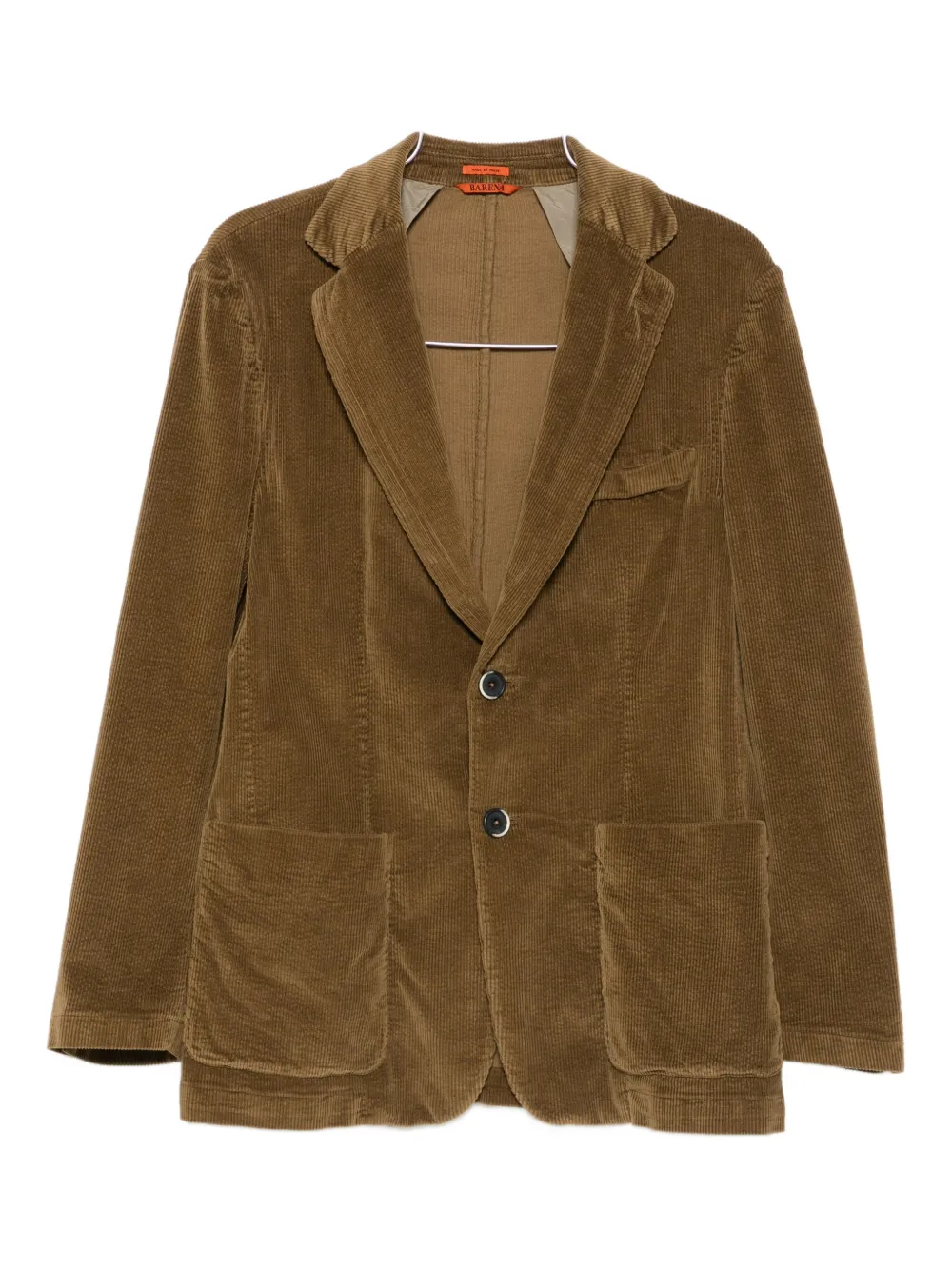 Barena Venezia Corduroy Two-button Blazer In Brown