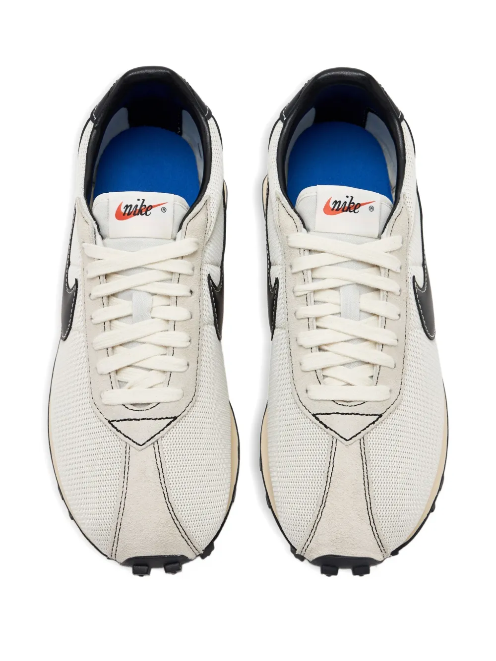 Nike LD-1000 suede-panelled mesh sneakers Neutrals