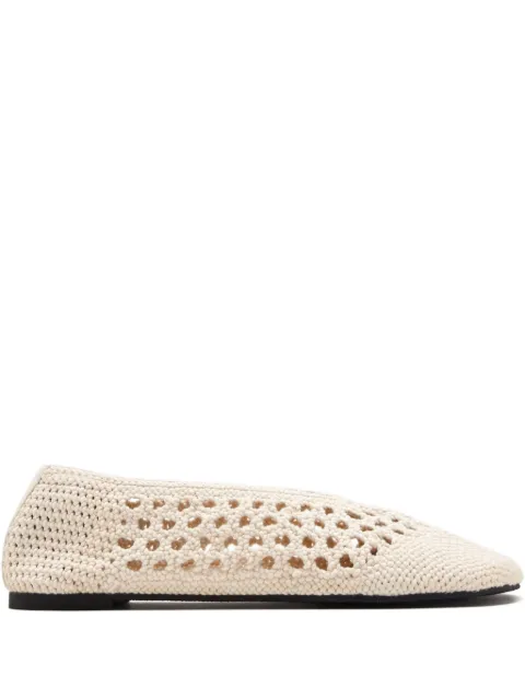 Stella McCartney crochet-knit ballet shoes