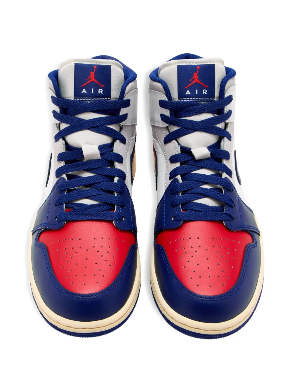 Nike mid-top leather sneakers Blue