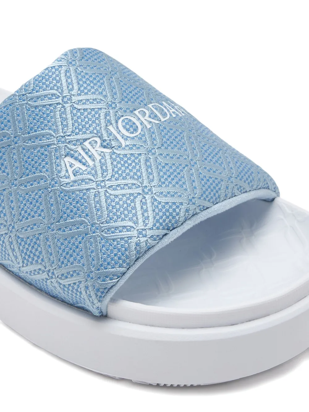Nike platform patterned slides Blauw