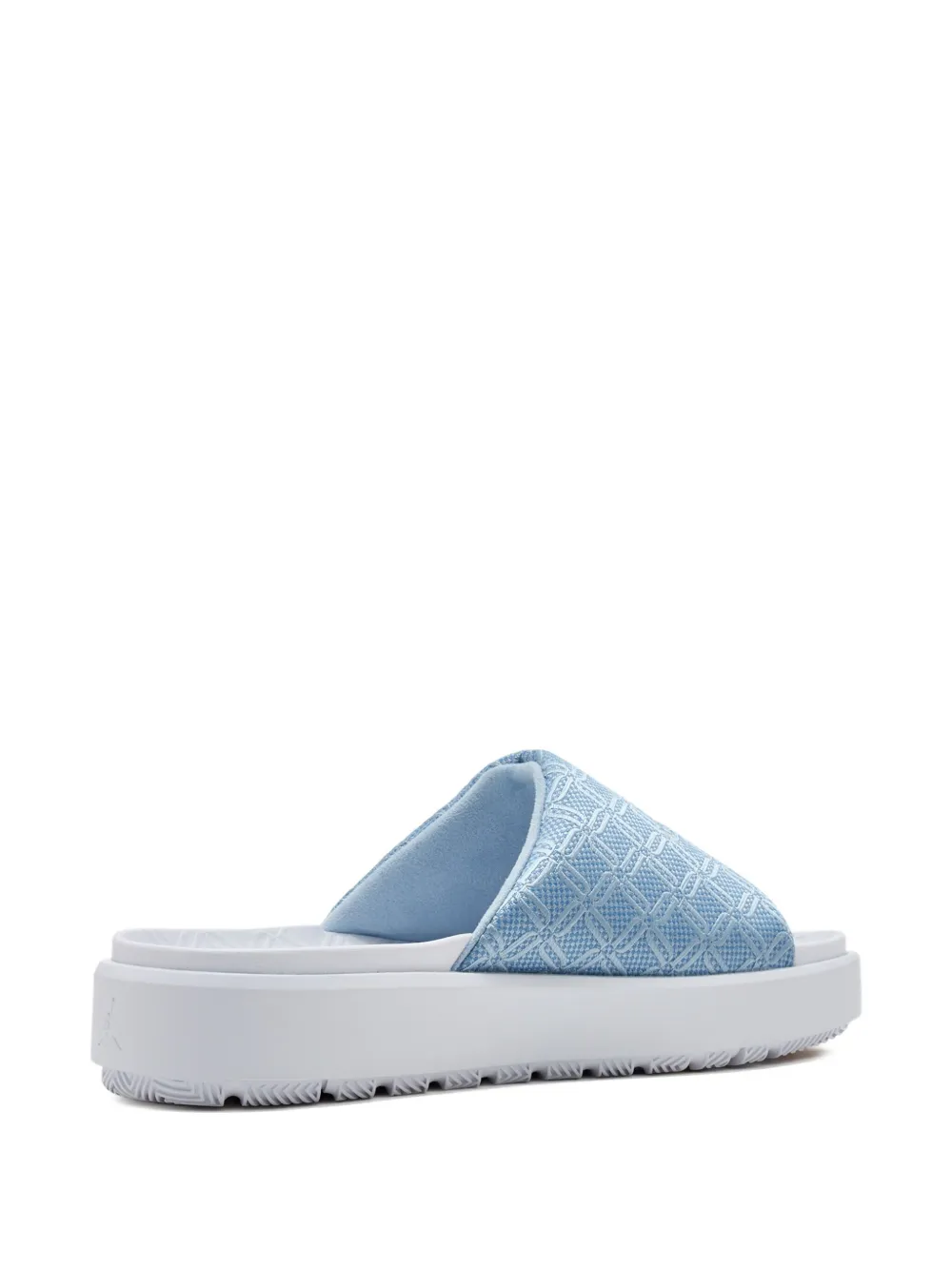 Nike platform patterned slides Blauw